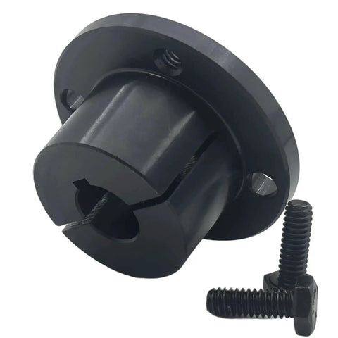Heavy Duty H Style 5/8 Inch Split Taper Bushing For Pulleys And Sheaves, Carbon Steel Locking Bushing With Fixed Bore, Black Oxide Finish