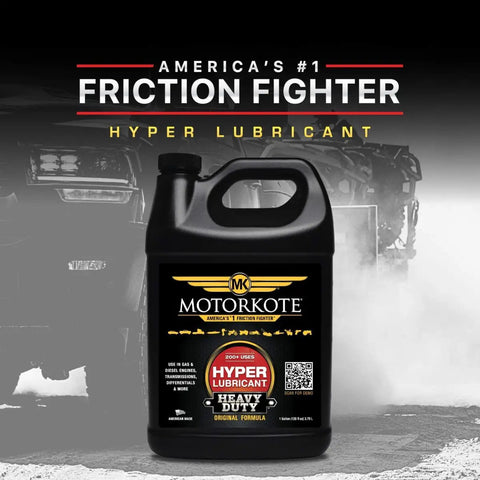 Heavy Duty Hyper Lubricant For Gas And Diesel Engines, 1-Gallon bottle, boosts horsepower, reduces friction, extends engine life.