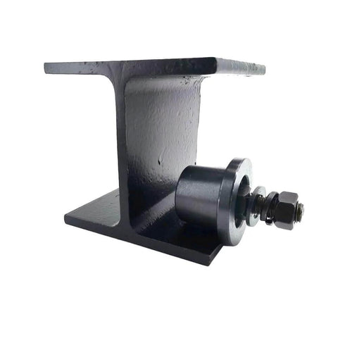 4 Pcs Heavy Duty I Beam Trolley Rollers with Double Bearing Wheels Adjustable Design for Straight or Curved I Beams