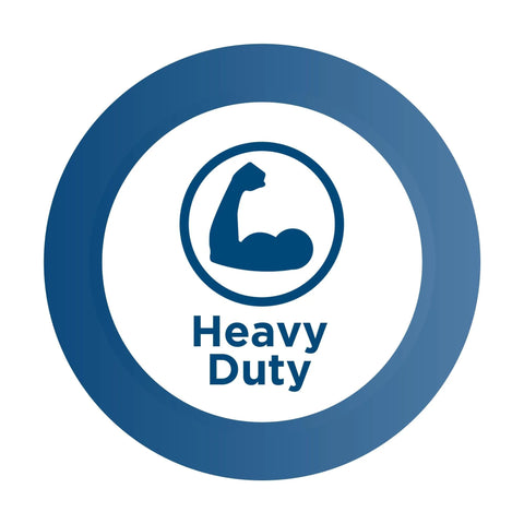 Heavy duty icon with flexed arm on a COSCO Shifter Multi-Position Folding Hand Truck and Cart, 300 lb. Weight Capacity, Green, 12222PBG1E