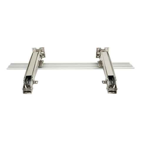 Heavy duty lateral opening door hinge set enables 180 degree parallel opening for cabinets and wardrobes, delivering smooth, load bearing performance up to 15.4 lb and reliable, easy installation for durable sliding doors.
