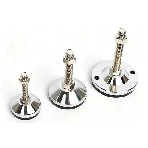 Built Tough Heavy Duty Leveler Leg For Cabinets And Workbenches With 2.36 Inch Diameter Base, M12 Thread, Adjustable Height, 4 Pack