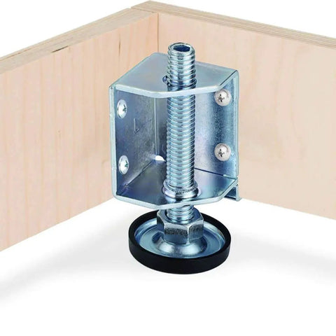 Heavy Duty Adjustable Leveling Feet With Corner Protector Edge Guard For Furniture Tables Cabinets And Workbenches