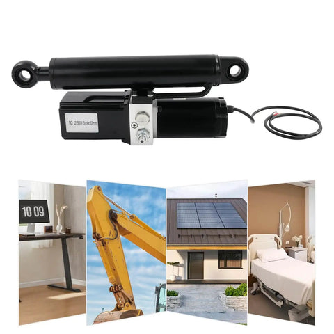 Heavy Duty 12 Volt Linear Actuator For Industrial Doors And Machinery 2 Inch Stroke 4409 Lbs Lift
