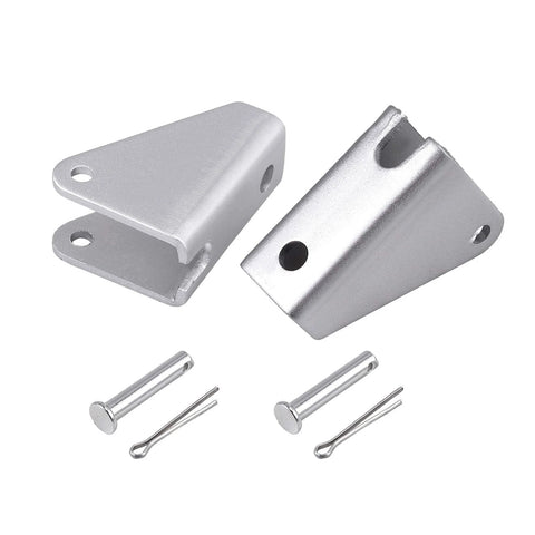 Justech 2-pack galvanized steel mounting brackets for 12V linear actuators, silver; includes pins