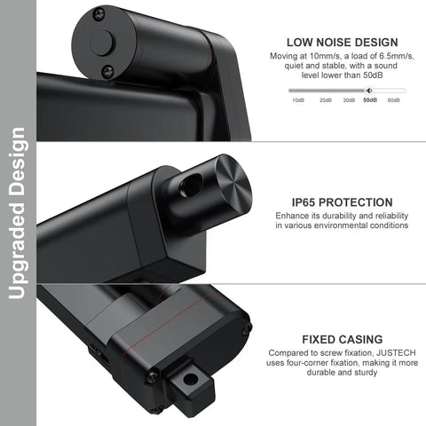 Heavy Duty 12V Linear Actuator 660 LBS 3000 N With 6 Inch Stroke IP65 rated with low noise and fixed casing features