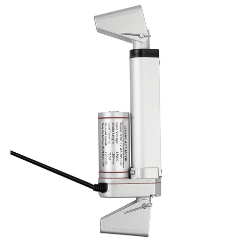 Justech 2-pack linear actuator brackets, galvanized cold-rolled steel, silver finish for 12V actuators