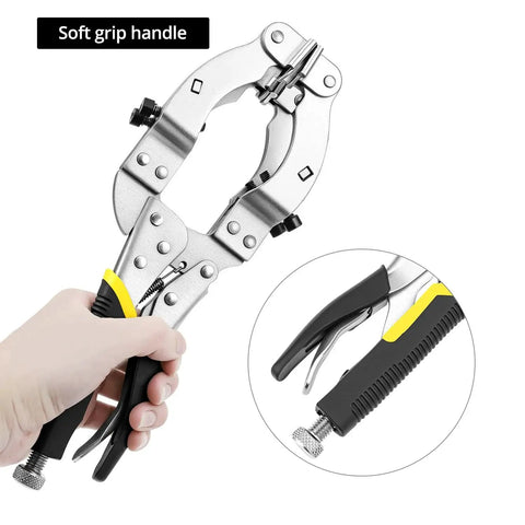 Heavy Duty Locking C Clamp For Welding And Woodworking QWORK 11 Inch Length With 2 To 3.5 Inch Jaw Opening Soft Grip Handle