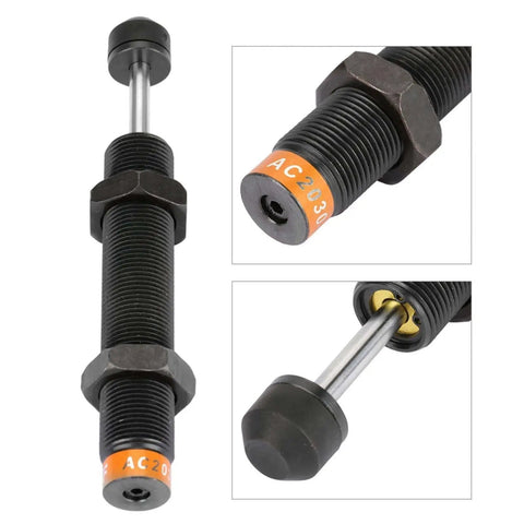 Heavy-Duty M20 X 30mm Oil Pressure Shock Absorber With Adjustable Pneumatic Plunger And Hydraulic Buffer For Air Cylinder AC2030-2