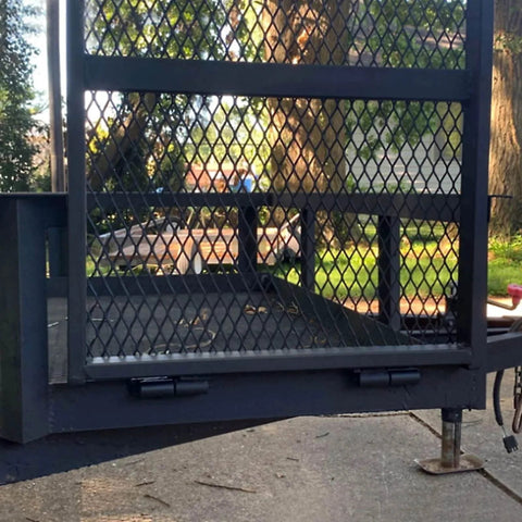 2 Pack Heavy Duty Weld On Barrel Hinges 5 Inch on metal ramp gate