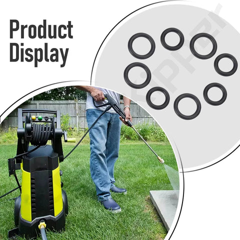 Heavy Duty Replacement O Ring Kit For Electric Pressure Washers Includes Small And Large Rubber Seals For SPX3000 SPX3001 SPX3500