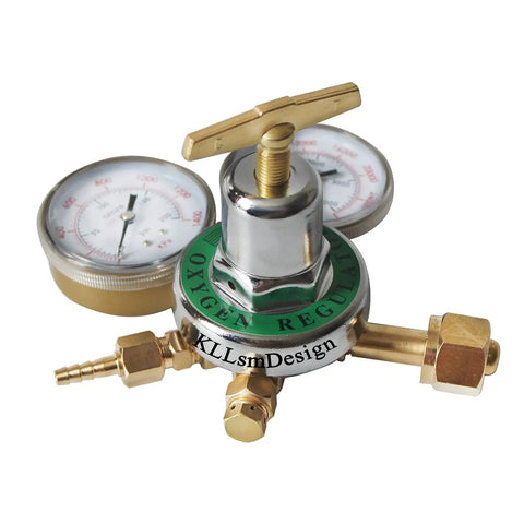 Heavy Duty Oxygen Regulator For Welding And Cutting Torch, 0 To 200 PSI Outlet And 0 To 4000 PSI Inlet, CGA 540 by KLLsmDesign