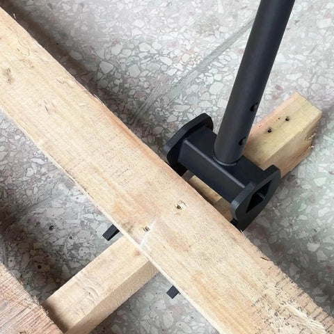 Heavy Duty Pallet Buster Tool For Fast Deck Removal And Pallet Breaking Beast Pallet Breaker displayed on wood pallet