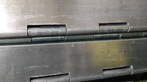 Close-up of DIY Heavy Duty Hinges For External Door, Truck, Bed, Cabinet, Panel, Hatch, Bulkhead, Size 0.12" x Pin Dia 0.25" x Open Width 4" (24)