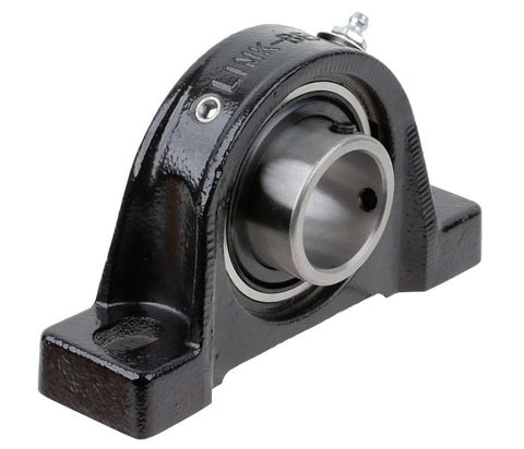 Heavy Duty Pillow Block Bearing With Cast Iron Housing And 2 7 16 Inch Bore P3S239E Sealed For Longer Life Interchangeable With Other Brands Industrial Grade Rexnord Link-Belt side view