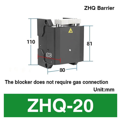 Heavy Duty Pipe Blocking Cylinder With Buffer And Two Speed Chain Pneumatic ZHQ-20 Limiter And Stopper For Accurate Pipe Blocking ZDQC32-10