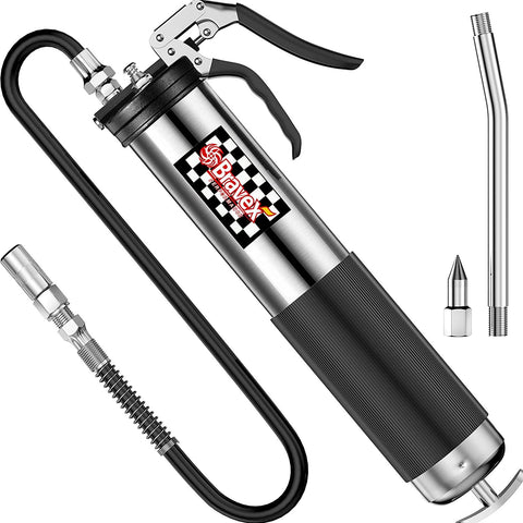 Heavy Duty Pistol Grip Grease Gun with Flex Hose - VXB Ball Bearings