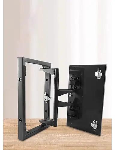 360 Degree Heavy Duty Concealed Pivot Hinge For Invisible Doors Stainless Steel Hidden Hinge For Stone Tile And Marble Access Panels Ideal For Inspection Doors Maintenance Panels Hidden Access Points In Bathrooms Underfloor Heating.