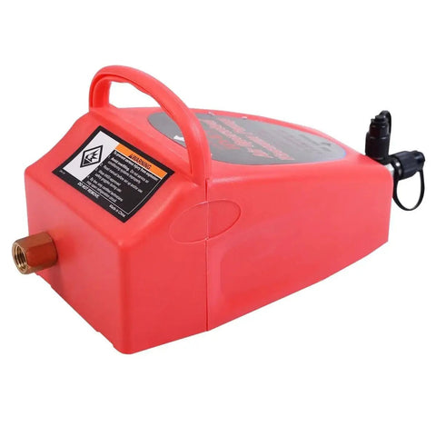 Heavy Duty Workhorse Pneumatic Vacuum Pump For Auto And Home Air Conditioning Systems With 4.2 CFM Capacity, red design with handle