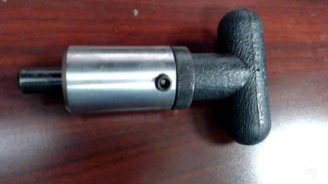 Heavy Duty POP Pull Pin Kit with Weld On Steel Barrel, plastic T handle, zinc plunger, side view