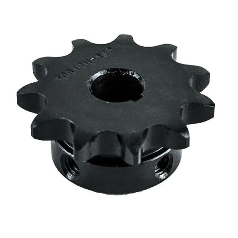 Heavy Duty Roller Chain Sprocket 11 Tooth B Type Half Inch Bore Hardened 1045 Carbon Steel Sprocket ANSI Martin Standard for Industrial Machinery
