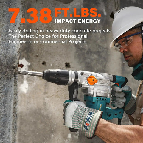 Heavy Duty SDS Max Rotary Hammer Drill With Vibration Control And Safety Clutch 13 Amp Motor used in concrete drilling