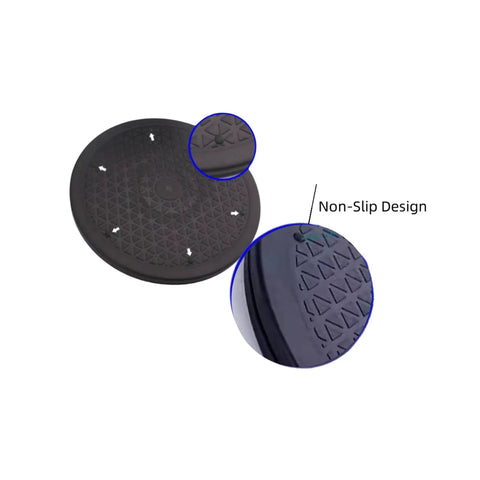 Close-up of non-slip design on 11.8 Inch Heavy Duty 360 Degree Rotating Swivel Stand With Steel Ball Bearings for Lazy Susan TV Monitor Living Room Bedroom And Flowerpot Supports Up To 25 Kilograms No Installation Required Ready To Use.