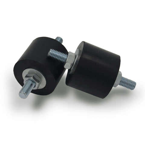 Heavy Duty Anti Vibration Rubber Isolator Mounts With M8 Studs, 4 Pack, shown with high durometer damping and bonded studs