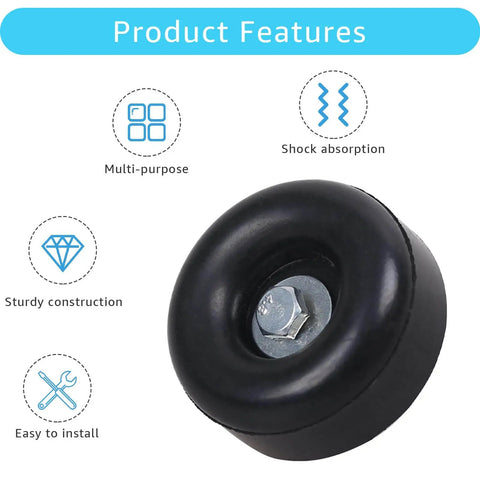 Heavy Duty Rubber Anti Vibration Feet Pads provide quiet, stable operation for generators, pressure washers, and air compressors