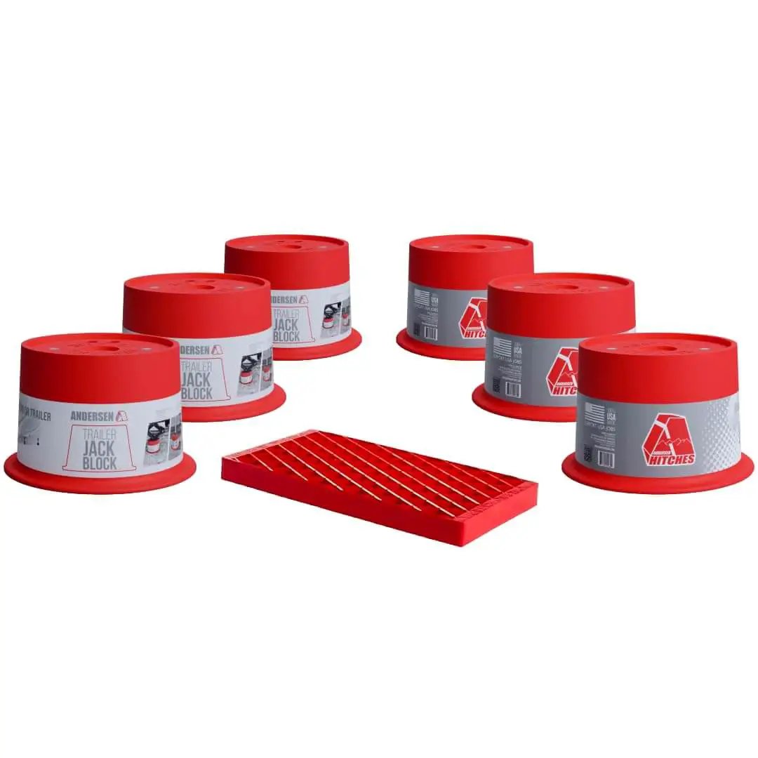 Heavy Duty RV Leveling Block Set 6 Pack With Free Step...
