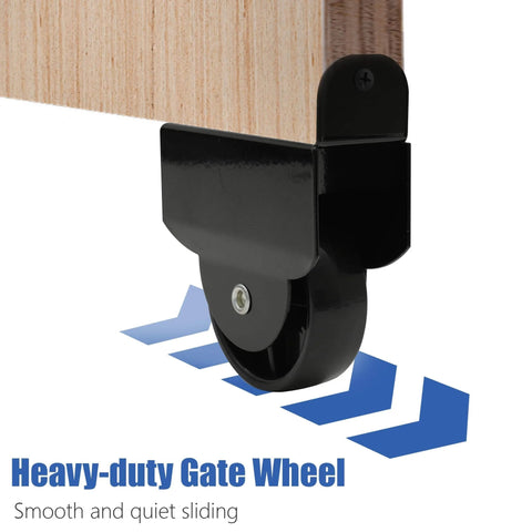 Sliding Gate Hardware Kit Heavy Duty Rolling Gate System for Metal and Wooden Outdoor Gates with Smooth Silent Rollers