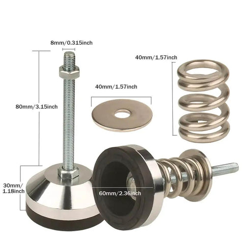Heavy Spring Isolators Heavy Duty Split Type Spring Isolator Floor Standing B...