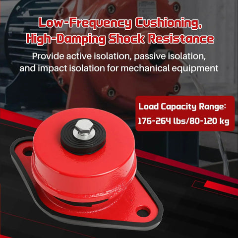 Heavy Duty Spring Vibration Isolator for Air Conditioners, Fans, Cooling Towers and Water Pumps with load range 176-264 lb