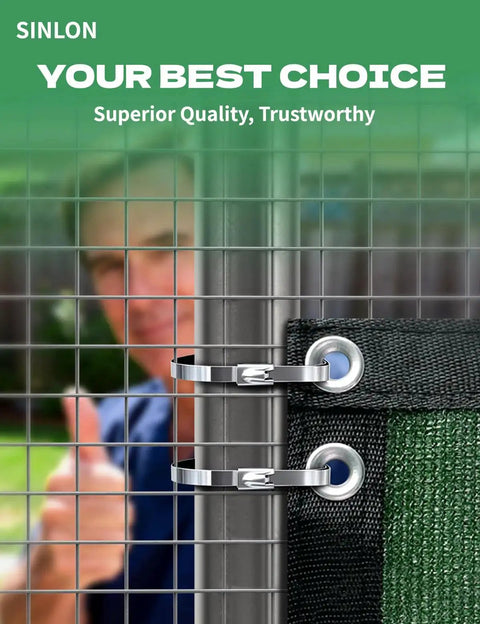 Heavy Duty Stainless Steel Fence Ties 11.8 Inch for Chain Link and Chicken Coop