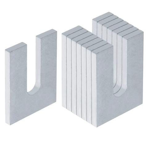 Heavy Duty Steel Horseshoe Shim Washers Kit 4 X 3 Inch 1/4 Inch Thick For 3/4 Inch Bolts Pack Of 8 Hot Dip Galvanized