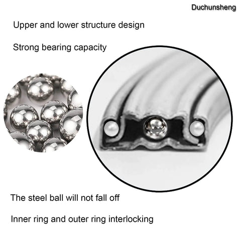 Close-up of 20 Inch Heavy Duty Steel Lazy Susan Turntable Bearing with strong load capacity and interlocking rings.