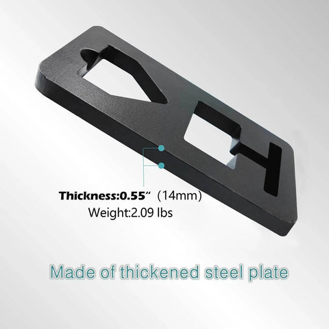 Heavy Duty T Post Puller 13.3mm Thick Steel For Pulling T Posts Using Chains S Hooks Jacks And Tractor Buckets, thickened steel plate visible