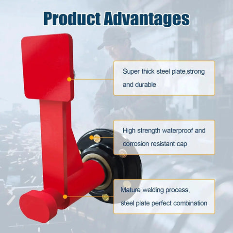 Side view of Container Wheel Kit With 6-Lug Axles And Heavy Duty Ratchet Tie Downs For Moving 20 To 40-Foot Shipping Containers