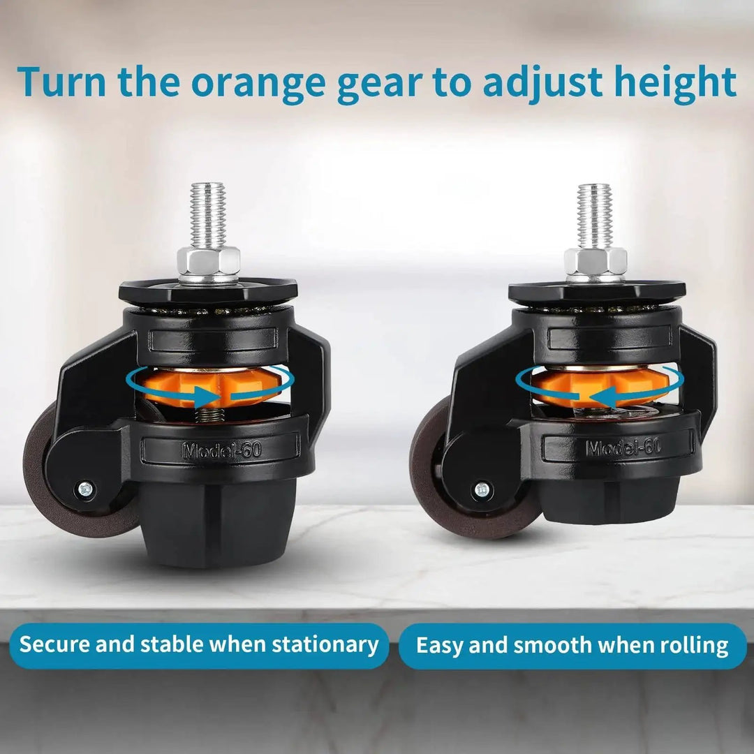 heavy duty stem leveling casters - 2200 lb Capacity 🍁 ...