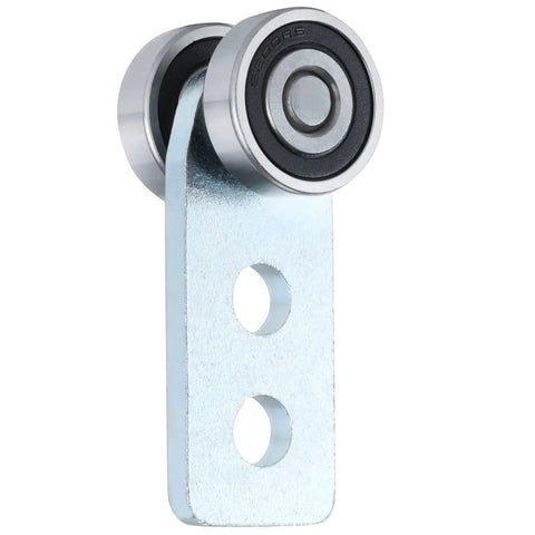 Two Wheel Strut Channel Trolley Rollers For Use With 1 And 5 Eighths Inch Wide And Taller Strut Channel, front view