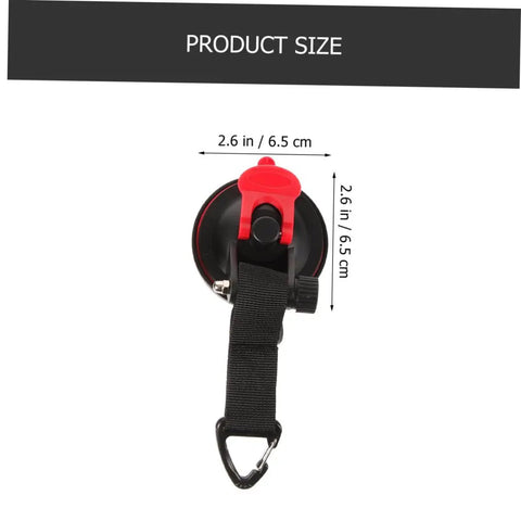Heavy Duty Suction Cup Hooks For Outdoor Use Car Tent Mounts Waterproof Vacuum Hangers compact size measurement image