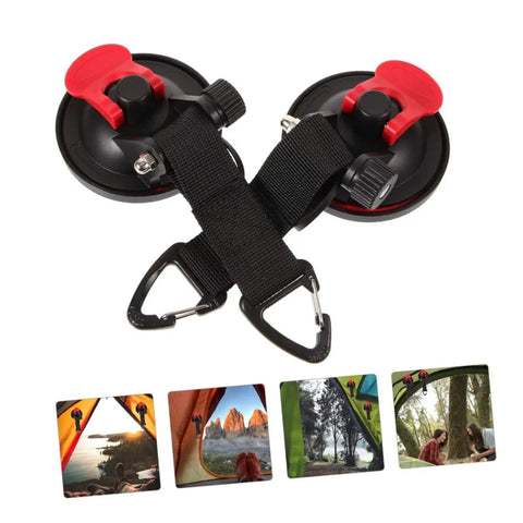 Heavy Duty Suction Cup Hooks For Outdoor Use Car Tent Mounts Waterproof Vacuum Hangers For Camping Windows And Doors Easy Installation And Strong Grip