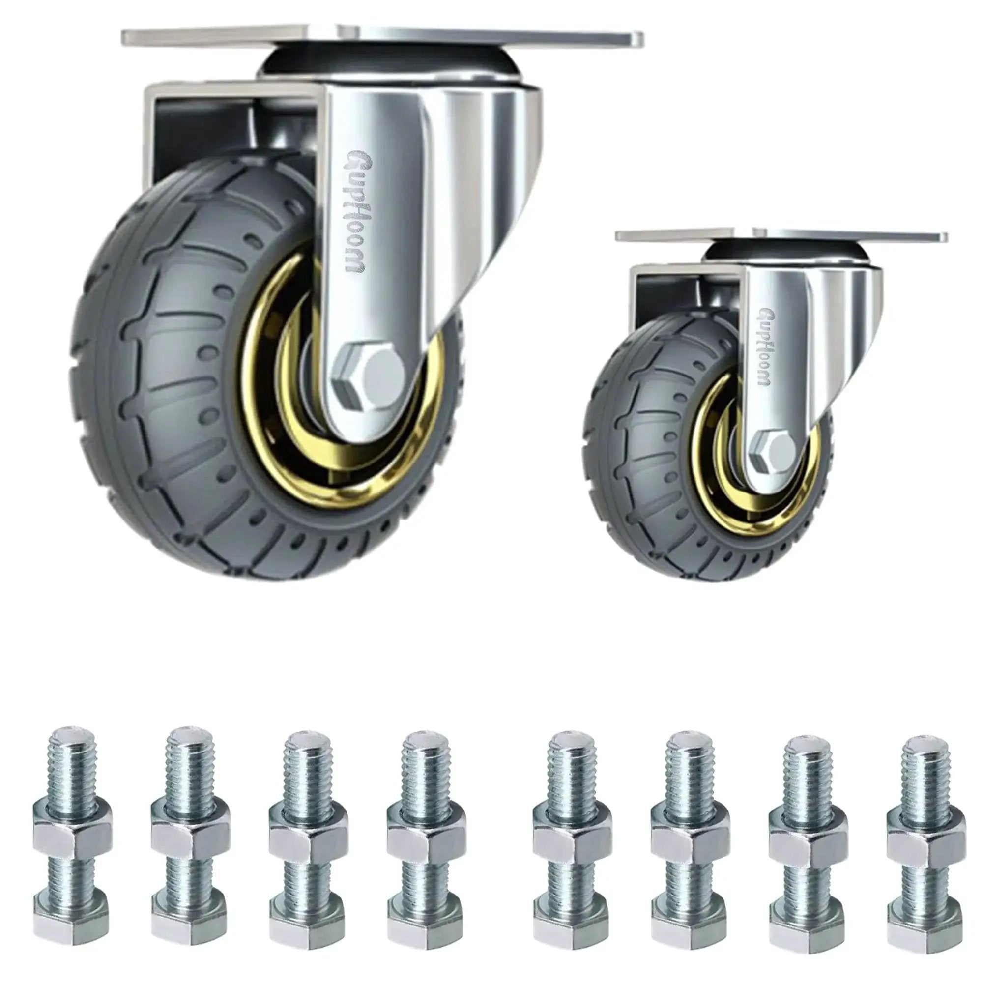 Heavy Duty Swivel Industrial Plate 3 Inch Rubber Caste...