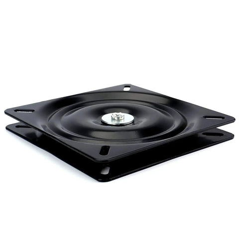 Heavy Duty Square Swivel Plate Replacement for Bar Stools and Chairs with Full Ball Bearings Steel Plate on white background