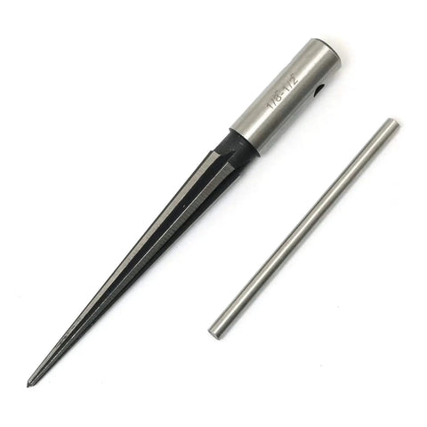 Heavy Duty Workhorse T Handle Tapered Reamer Tool With Six Flutes for Bridge Pin hole reaming tool shown in close-up view