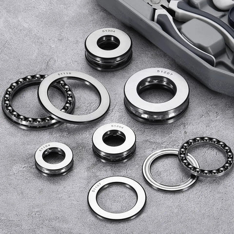 Heavy Duty Thrust Ball Bearing Uxcell For Machinery And DIY Projects With 35mm Bore 68mm Outer Diameter, chrome steel components