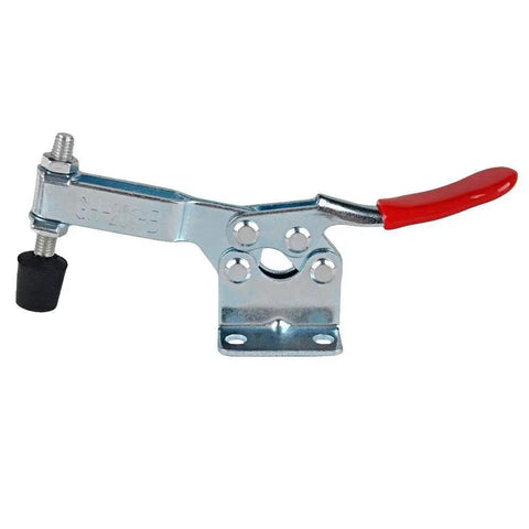 Heavy Duty Toggle Clamp Set 2 Pack With 198 Lb Holding Power Red Horizontal Anti Slip Quick Release Clamps For Woodworking