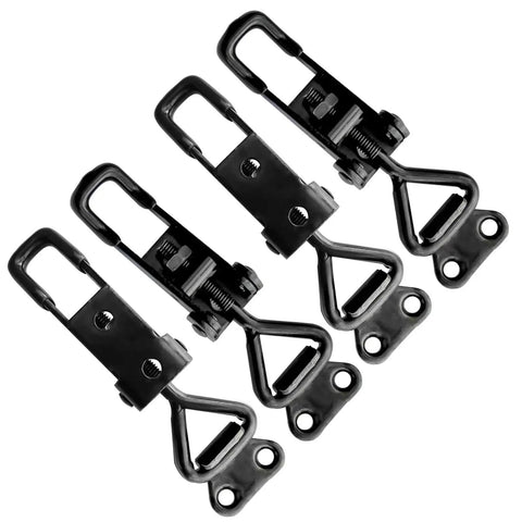Heavy duty toggle latch clamp with rust resistant carbon steel, adjustable pull action and 360lb capacity for secure, quick release operation.