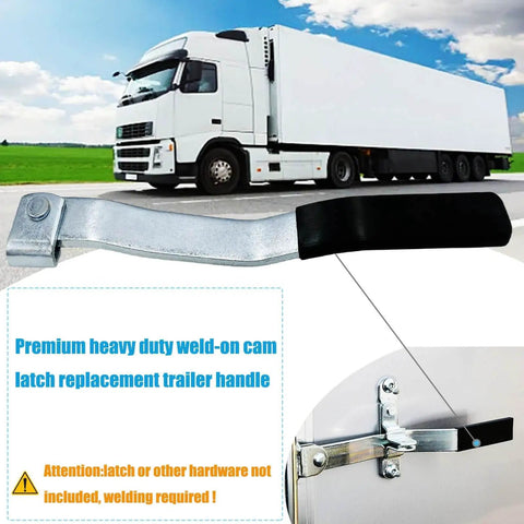 Secure, heavy duty cam action lockable door latch provides reliable trailer and truck access control.