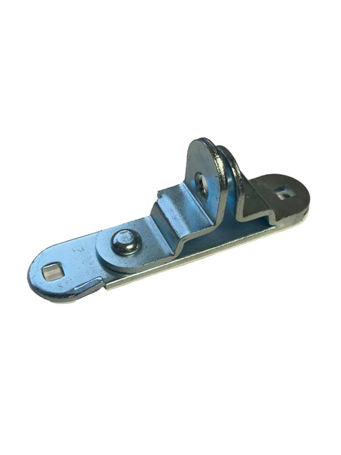 Heavy Duty Enclosed Trailer Door Latch Hasp For Cargo Horse Motorcycle And Utility Trailers With Lockable Cam Lever Handle Keeper Zinc Plated Hot Rolled Steel Multipurpose Door Lock For Secure Cargo And Vehicle Trailers, close-up view.